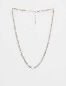 Stella + Gemma | Necklace | Silver Chain with Crystal