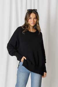 Love Lily The Label | Aspen Slouchy Knit | Black