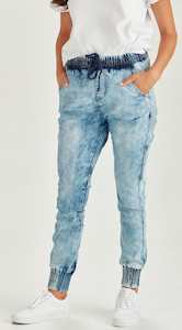 Clothing: Junkfood Jean | Sahara | Acid Wash Blue