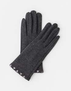 Clothing: Stella + Gemma | Gloves | Dark Grey Stud