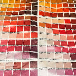 Fabric Colour Swatch Sheet for Colour Matching