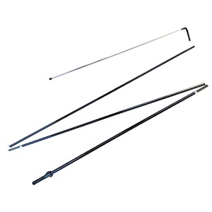 Extra Large Rectangle Flag Poles 4m high