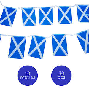 Flag or banner: Scottish Flag Bunting 10 Metres