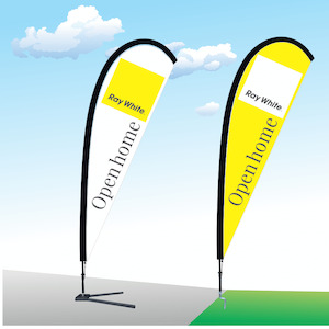 Raywhite Open Home Flag - Large Teardrop Flag Kitset