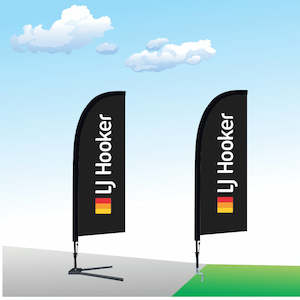 LJHooker Flag - Small Feather Flag