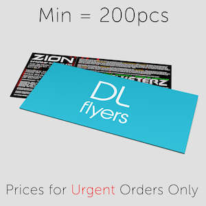 Urgent 3-Day Flyer Order - 210x99mm - DL