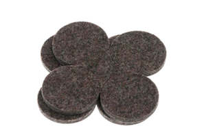 Flet Pad: 5001: INDUSTRIAL STRENGTH ADHESIVE FELT DISCS 38MM