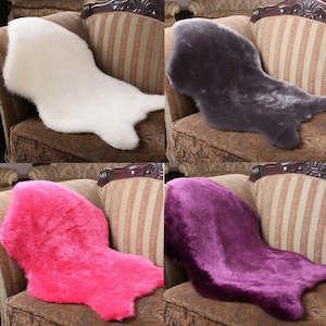 Soft Shaggy Living Room Pad Floor Carpet Fluffy Chair Cover Mat Sofa Cushion For…