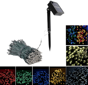 200 LED Solaire Cordes Guirlandes Prime   Puissance 3 Modes