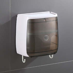 Internet only: Waterproof Toilet Roll Paper Tissue Box Holder Bathroom Kitchen Wall Mounted