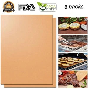 Internet only: Reusable Non-stick Surface BBQ Grill Mat Baking Sheets