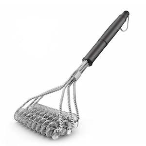 Internet only: Barbecue Grill BBQ Brush Clean Tool Stainless Steel Wire Bristles Non-stick Cleaning Brushes