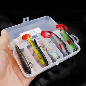 ZANLURE 5pcs Plastic Soft Bait Simulation Fishing Lures 3D Eyes Artificial Bait …