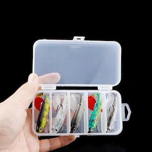 ZANLURE T Tail Fishing Lures Kit 3D Fish Eye Double Hook Design Fishing Lures Ba…