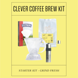 Clever Coffee Brew Kit w/ Hand Grinder