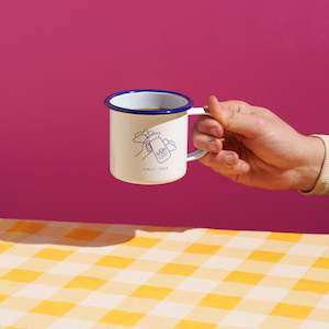 Coffee: Pouring Sunshine Enamel Mug