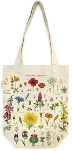 Craft material and supply: Cavallini & Co - Wildflowers Vintage Tote Bag