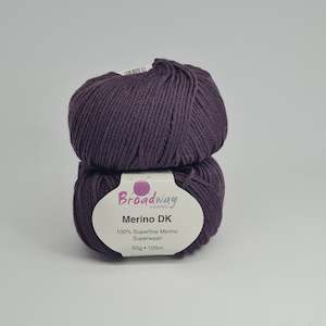 Craft material and supply: Broadway Merino DK Yarn Grape 10 pack