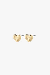 Arlet Heart Gold Stud Earrings