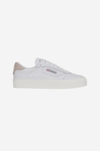 Clothing: 3843 All White Leather Sneaker