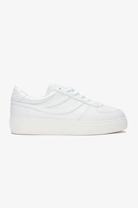 Clothing: 2850 Seattle 3 Vegan Leather White Sneaker