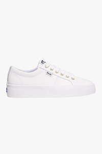 Jump Kick Duo White Leather Low Sneaker