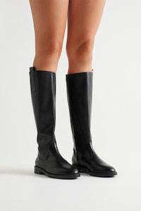 Huntley Black Low Heel Tall Boot