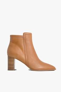 Marlee Mid Heel Tan Ankle Boot