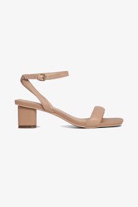 Harlyn Nude Leather Low Heel