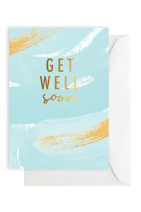 Clothing: Get Well Brushy Greeting Card