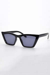 Lizette Black Frame with Smoke Lens Sunglasses