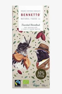 Fairtrade Chocolate Toasted Hazelnut (Stone) 100gm