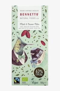 Clothing: Fairtrade Chocolate Mint + Cocoa Nibs (Mint) 100gm