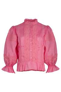 Clothing: In Lace You Didnt Know Pink Cotton Poplin Shirt