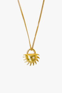 Clothing: Bebe Solida 18k Gold Plated Pendant Necklace