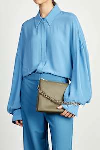 Matilda Rosemary Crossbody Bag with Chunky Chain