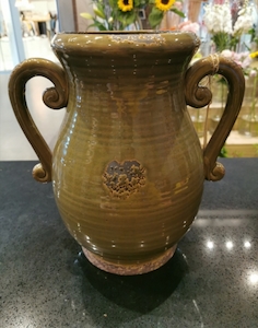 Grecian vase (olive colour)