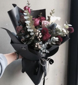 Flower: Black Wrap Bouquet - RW