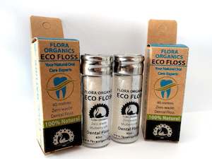 Natural Teeth & Oral Care: Eco Dental Floss - SILK - TWO Cannisters with floss