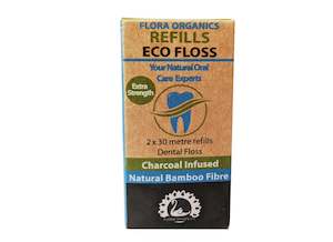 Eco Dental Floss - Bamboo Fibre - TWO REFILL pack