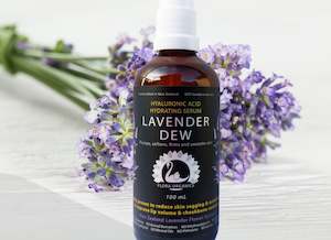 Facial Skin Care: Hyaluronic Acid Lavender Anti-Aging & Hydrating Serum - 100 mL