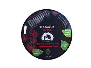 coconut oil: Cocoa Butter, Coconut Oil & Manuka Honey Hand Cream - Damask Rose & Neroli - 100 mL