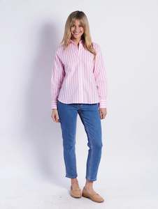 Leoni Ralph Shirt in Pink Stripe