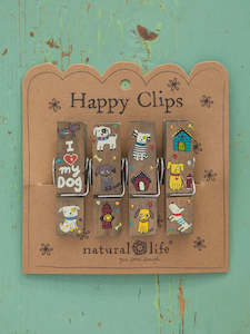 Natural Life Chip Clip Set I Heart My Dog 024