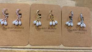 Ear Mints Freshwater Pearl Drop Huggie Earrings 3016