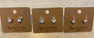 Ear Mints Double Crystal Post Earrings 2035