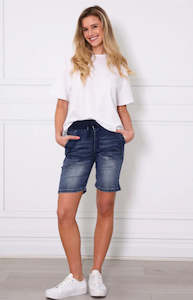 Monaco Jeans Riley Shorts Dark Blue Wash