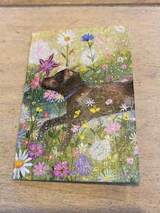 Coast and Country Summer Garden (dog) Mini Card