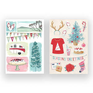 Wolfkamp & Stone - 8 Pkt - Christmas Notecard