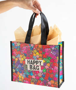 Natural Life gift bag recycled - happy bag ditsy med 196